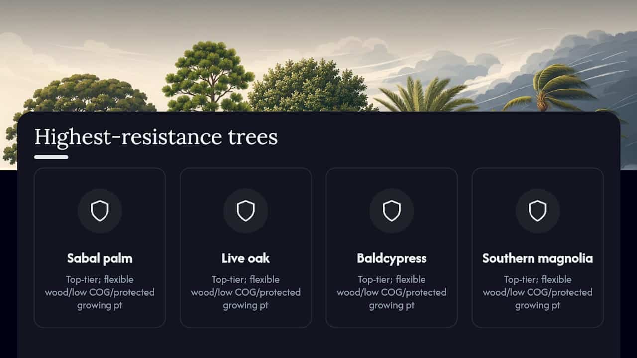 Top 10 Hurricane Resistant Trees for FL Homeowners, UF/IFAS Tips 2 UF/IFAS highest-rated wind-resistant tree species